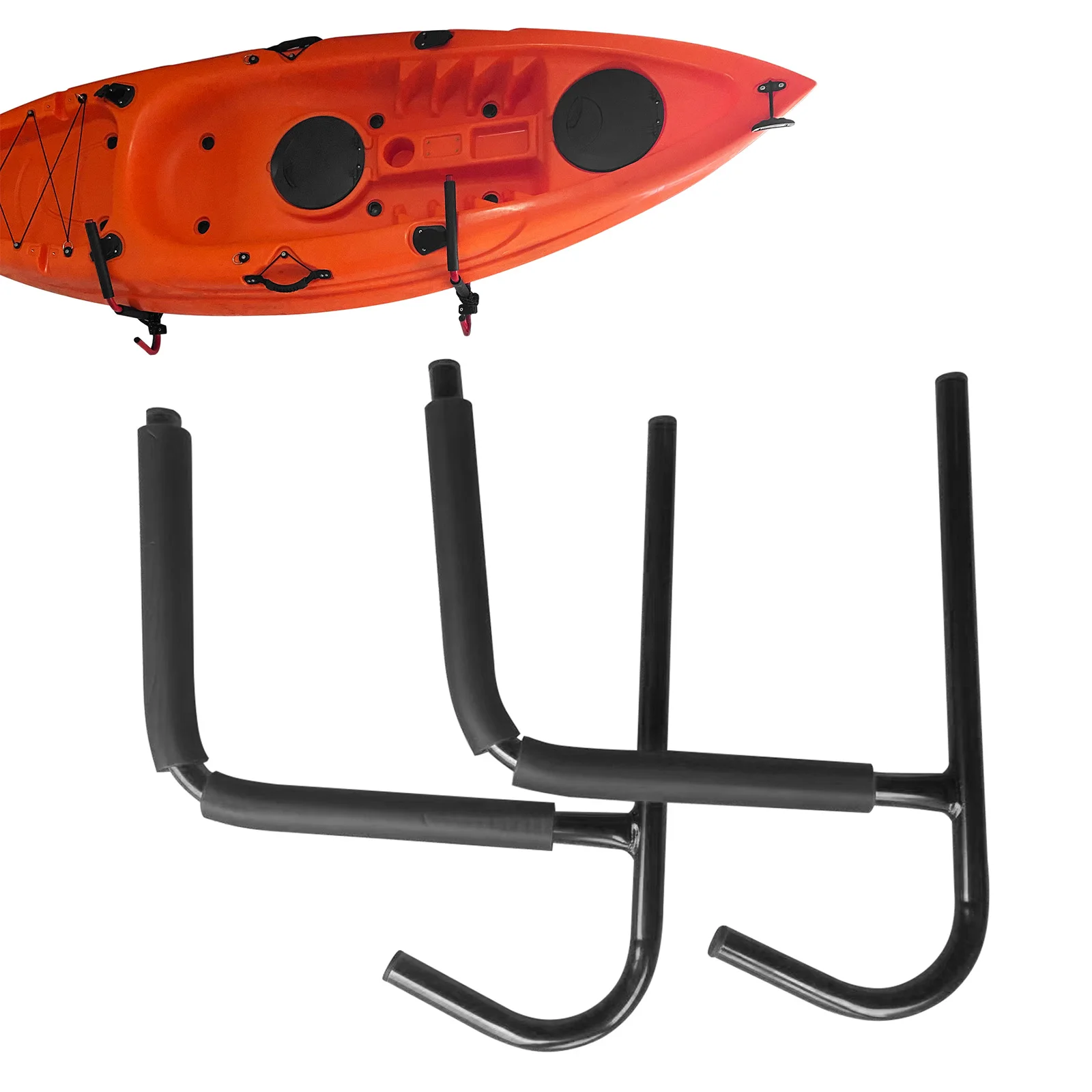 kayak Bracket Kayak Wall Hanger Carbon Steel Wall Mount Multi-functional Kayak Storage Rack Surfboard Wall Hook