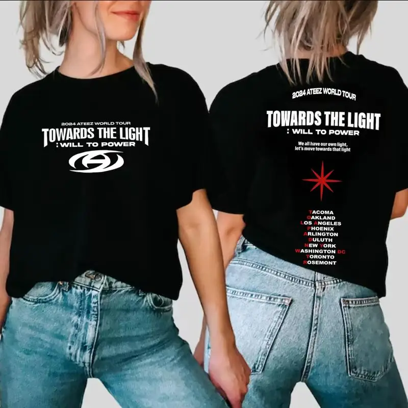 Ateez Towards The Light Will To Power World Tour T-shirt