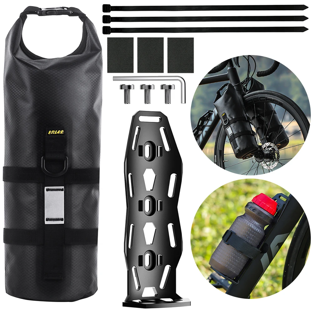 5L Bike Fork Bag Bicycle Fork Bag Reflective Strap Front Fork Bike Bag Large Capacity for Mountain Bikes Road Bikes