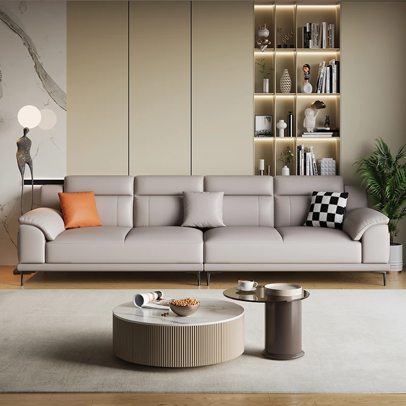 ！@Comfortable Loveseat Brown Sofa Fancy Large Relax 3 Seater European Sofa Luxury Reading Divano Da Soggiorno Furniture Home