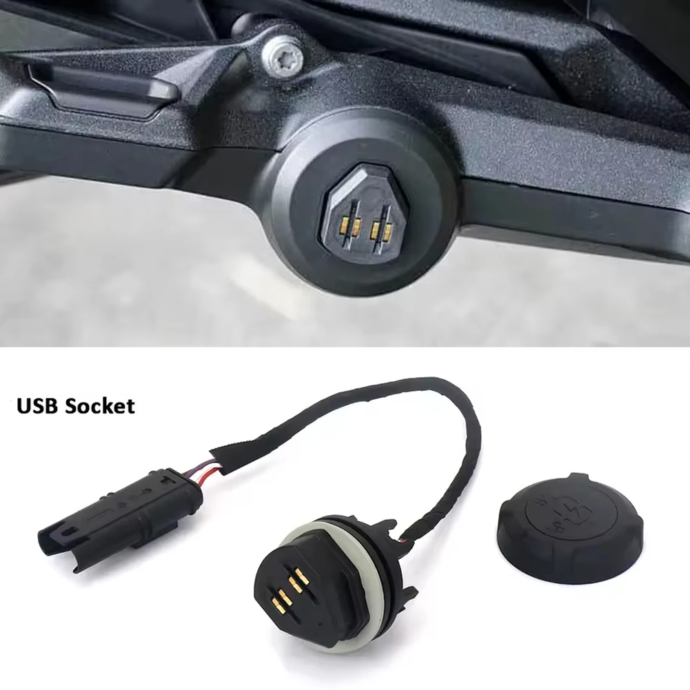 AB56-Motorcycle Socket USB Plug Charging Adapter For BMW R 1300 GS R1300GS GS 1300 2023-2025