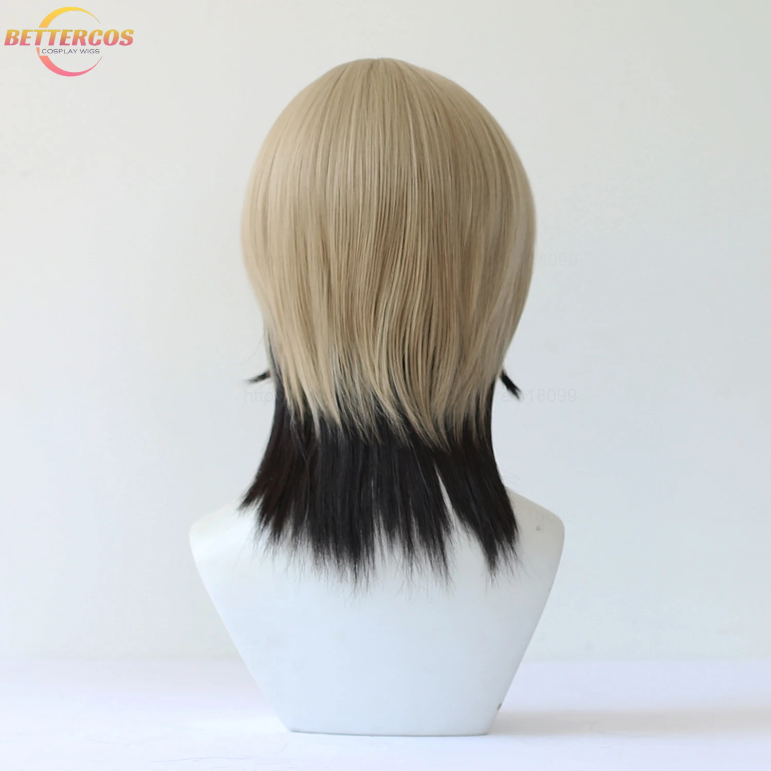 High Quality Zanka Nijiku Cosplay Wig 42cm Mixed Colors Scalp Heat Resistant Synthetic Hair Party Costume Anime Wigs + Wig Cap view 5