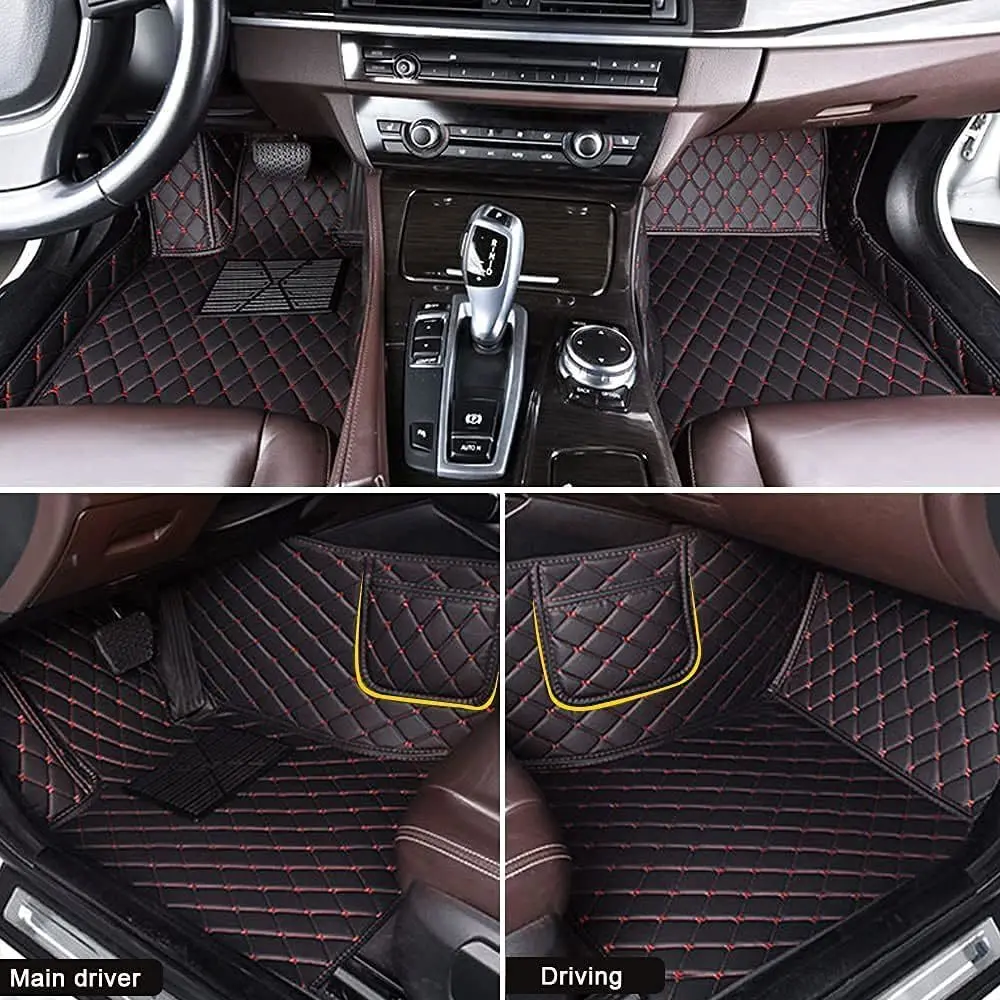 Custom Car Floor Mats For Lexus LS LS350 LS400 LS430 LS460 LS500 LS500h Foot Coche Accessories Waterproof Leather Floor Liners