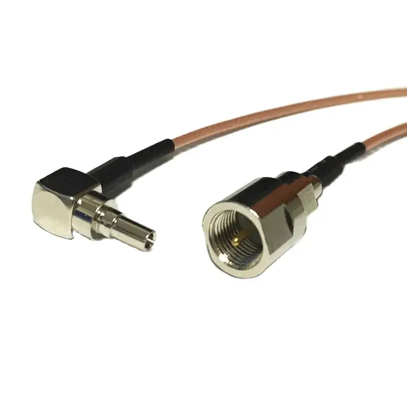 

New FME Male Plug Switch CRC9 Right Angle jumper cable RG178 Wholesale 15CM 6" for 3G modem