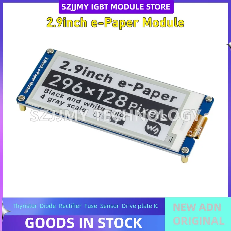 2.9-inch e-Paper Module electronic paper display with SPI driver for Arduino