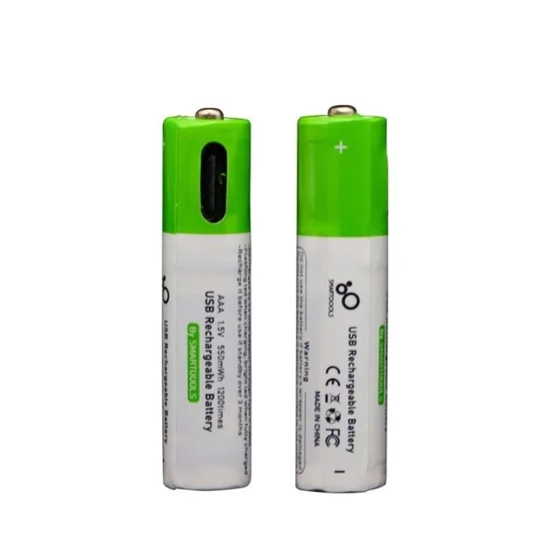 1.5V 550mWh AAA Mirco Rechargeable Battery Toys Remote Controller Lithium Pilha USB Recarregavel аккумулятор