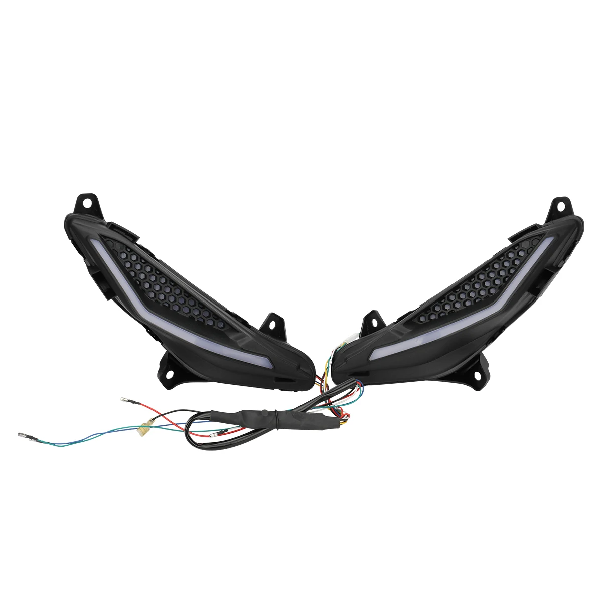 

For Honda RS150R Red Headlights RS150R Side Light Flexible ABS Plastic Lamp Motorcycle Decorative Lamp Motorbike Indicators