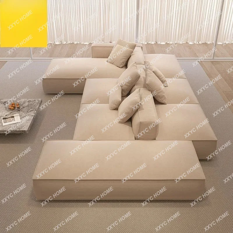 A back to back sofa high-end matte cloth Internet celebrity nail salon home