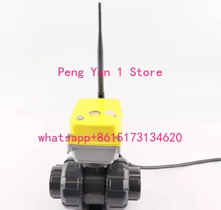 wifi electric PVC ball valve, smart energy valve mobile APP remote control, live connection ball valve