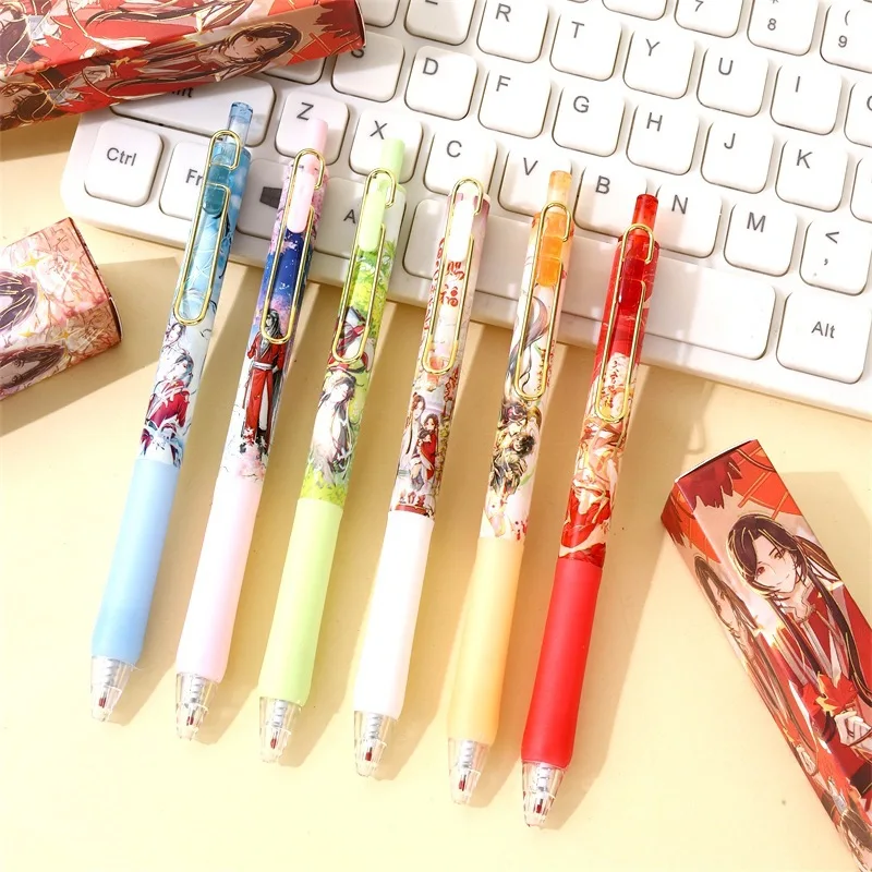 1Pc Anime Heaven Official\'s Blessing Pen Toy Tian Guan Ci Fu Gel Pen Study Stationery Toys Gift 0.5mm