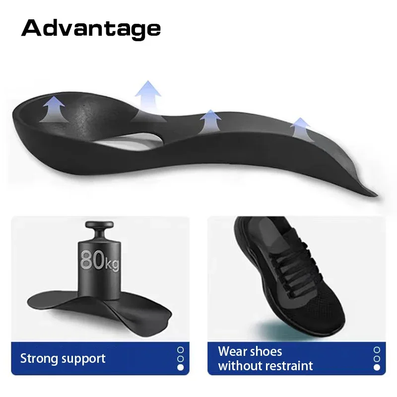 Flat Foot O-Shaped Legs Insole for Shoes Correction Arch Support Plantar Fasciitis Orthopedic Insoles Men/Women Foot Care Insert image 6