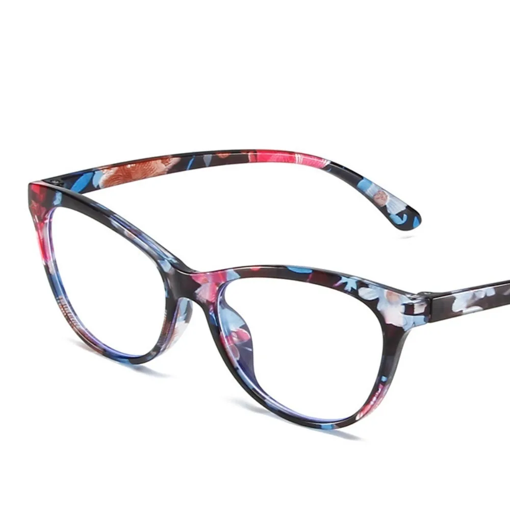 

Colorful Floral Print Presbyopia Glasses Anti Blue-ray Flower Farsightedness Reading Glasses Vision Care Large Frame