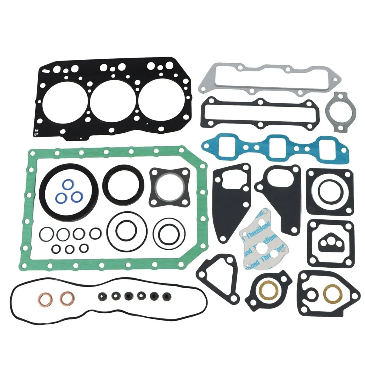 3TNV82 3TNV82A Full Overhaul Gasket Kit for Yanmar VIO30 VIO27 VIO35 B3 B25V B30 EG224 AF324 EF220 EG650 EG655 Komasu PC27R-8