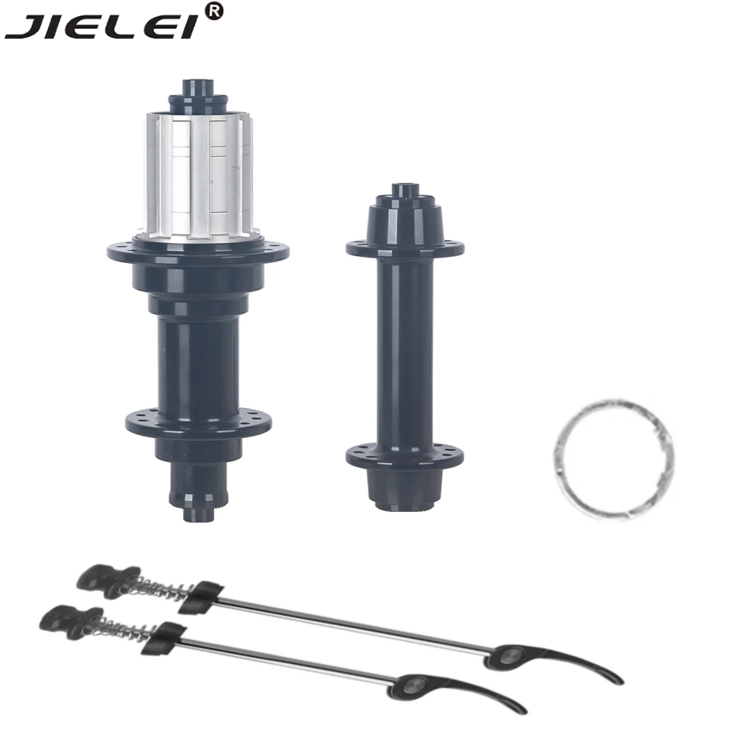 Aluminum Alloy Road Bicycle Hub Front 20H Rear 24H Quick Release Folding Bike Hub with V-Brake 4 Bearings 8-9-10-11-12 Speeds