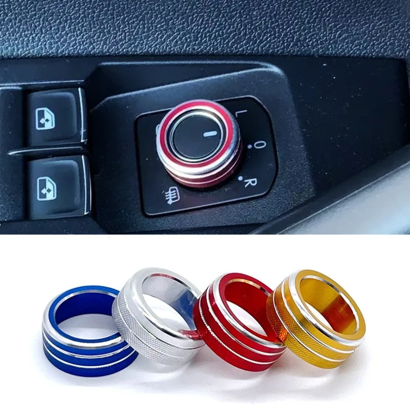 Car Interior Rearview Mirror Adjustment Knob Decorative Ring Cover for Volkswagen For VW New Passat Touareg New Touareg L Tanyue
