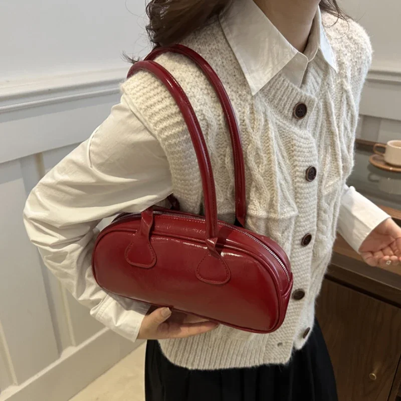 

Advanced Sense Retro Pu Zipper Ladies Shoulder Bags Trend 2024 Light Luxury Hot Sale Bags for Women New Bolsas Femininas