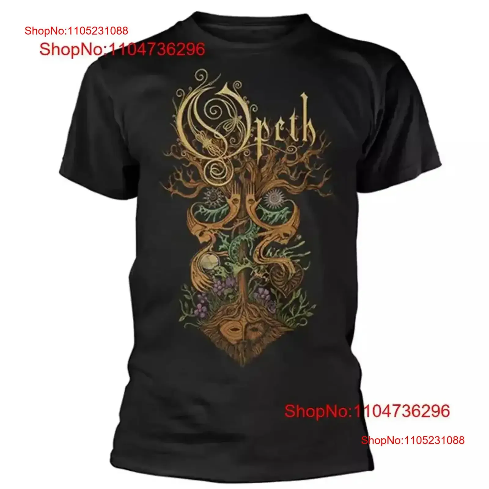 

Opeth Tree black T shirt Cotton S 5XL DO204 vintage Washed fashion Breathable Casual streetwear Versatile homme vintage Washed