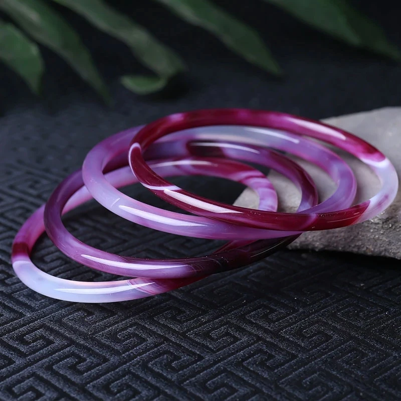 

New Natural Jade Handcarved Bracelet Charm Fashion Women Men For Jadeite Jewelry Lady Accessories Round Bangle