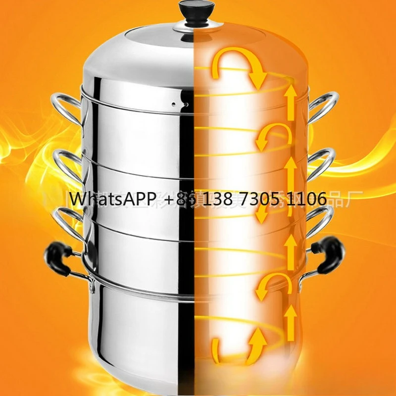 

Stainless steel energy-saving four-layer energy-saving steamer, original steam, high-efficiency energy-saving original steamer