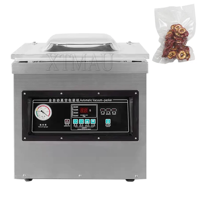 DZ-400 Industrial Commercial Household Packaging Cheese Meat Fish Bread Food Vacuum Machine