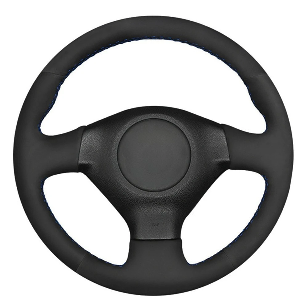 

Car Steering Wheel Cover Hand-stitched Black Suede For Subaru Legacy Forester Outback Impreza WRX 2003-2007 Saab 9-2X 2005 2006