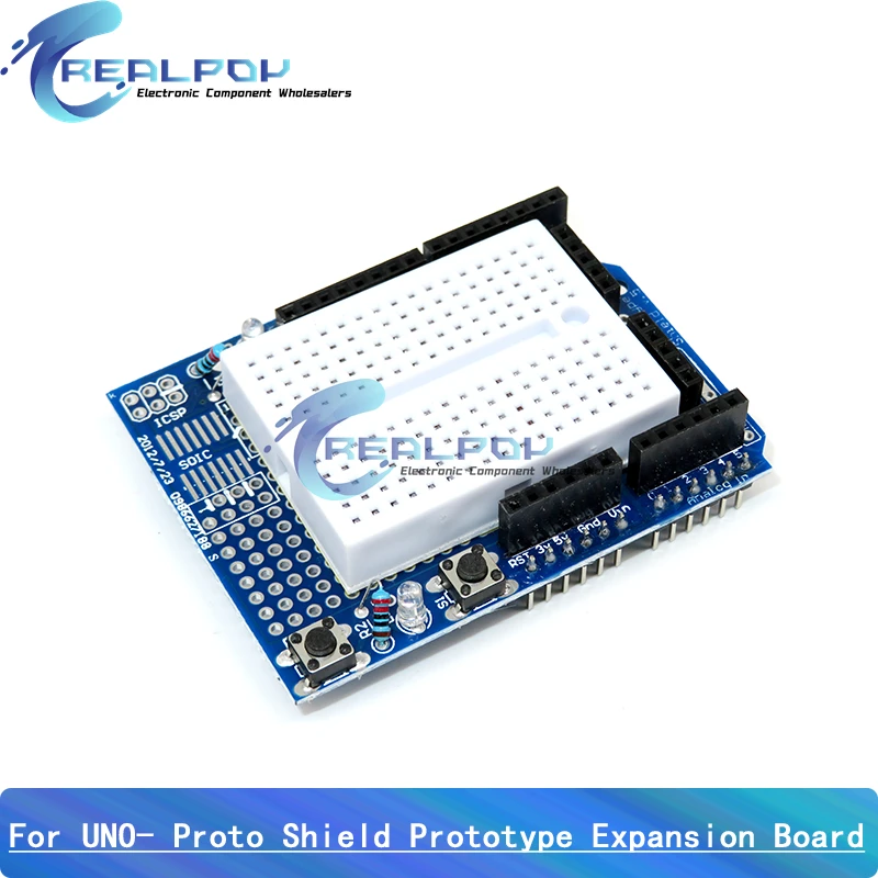 For UNO- Proto Shield Prototype Expansion Board With SYB-170 Mini Breadboard Based For Arduino For UNO- ProtoShield DIY