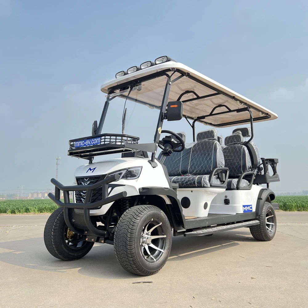 

China Factory Mini Electric Off-Road Luxury 4 Passenger Club Car Rear Folding Seats Golf Carts 72V Electric Golf Cart for Sale