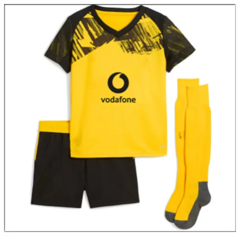 Meistverkauftes Neues Dortmund-Trikot Heim-Sporttrikot Heim- und Drittkit 25/26 Dortmund-Kinder Auswärtstrikot