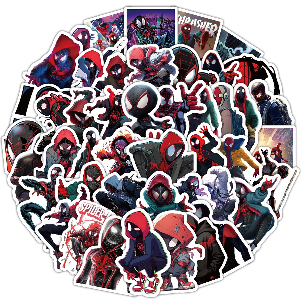 10/30/50pcs Disney Movie Spiderman Stickers Anime Cool Graffiti Decals Scrapbooking Suitcase Luggage Cartoon Sticker for Kid Toy