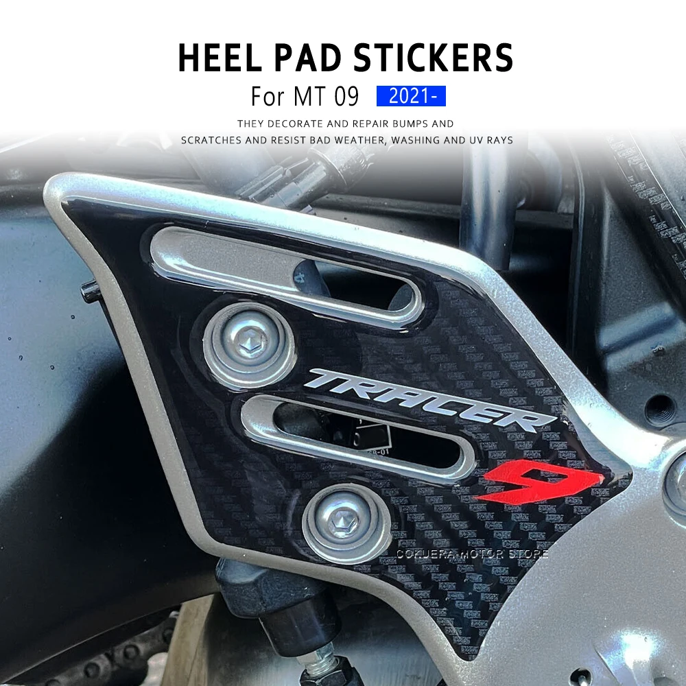 

For Yamaha TRACER 9 2022 2023 3D Sticker Motorcycle Accessories Resin Scratch Resistant Guards Heel Pad Stickers