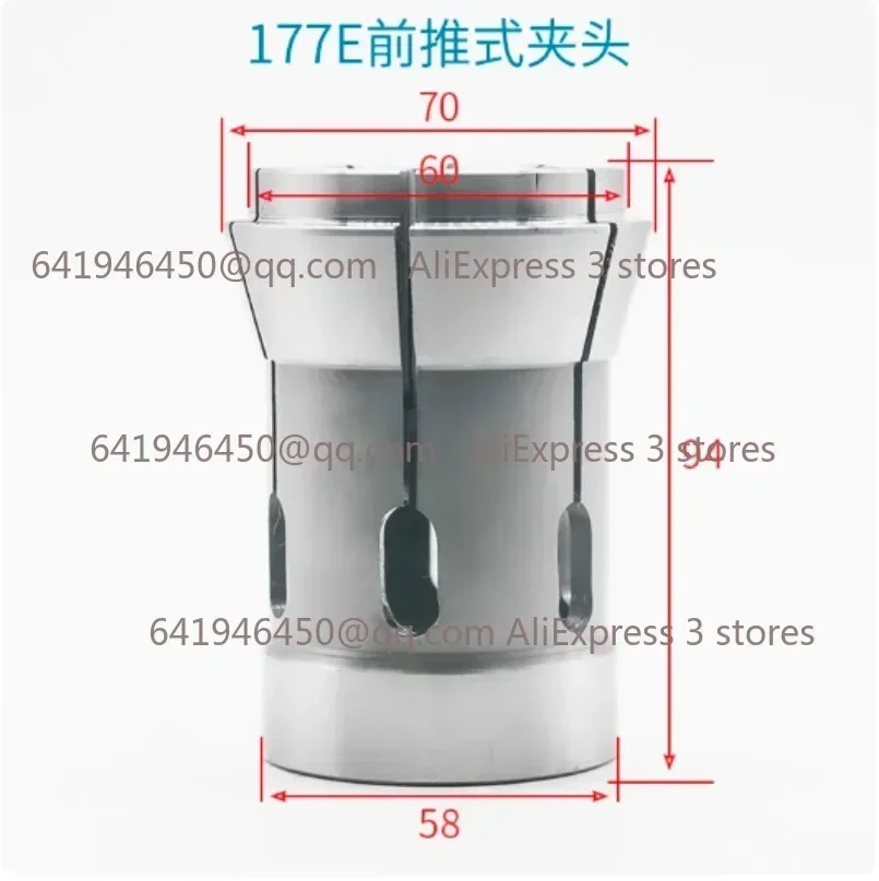 

177E Collet Round hole 8-50mm CNC Lathe Machine Fitting Chuck Collet Type E177 Spring Steel Forward Push Collet