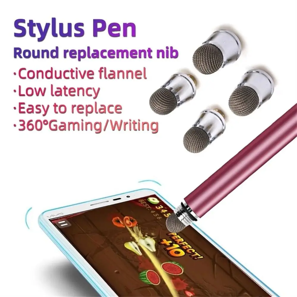

Laptop Tablet Stylus Head Cloth Head Capacitive Pen Stylus Disc Tip Screen Pen Head Stylus Pen Tips Stylus Nibs Tablet Pen Tips