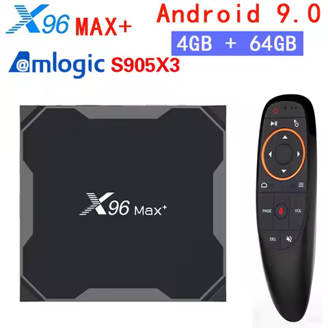 X96 Max Plus Android 9.0 TV BOX Amlogic S905X3 4GB 32GB 64GB 2.4G&amp;5G Wifi BT 4K HD Set Top BOX X96 MAX+ Media Player TV BOX