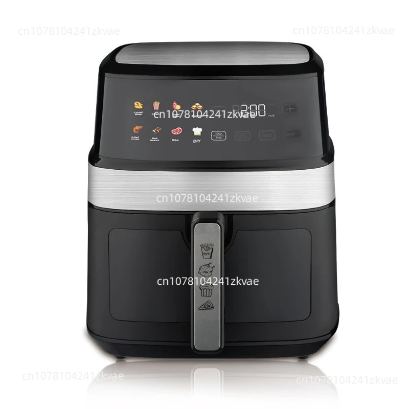 

Аэрофритюрница большой емкости 8 л, многофункциональная бытовая электрическая фритюрница, визуальный умный сенсорный экран, без масла