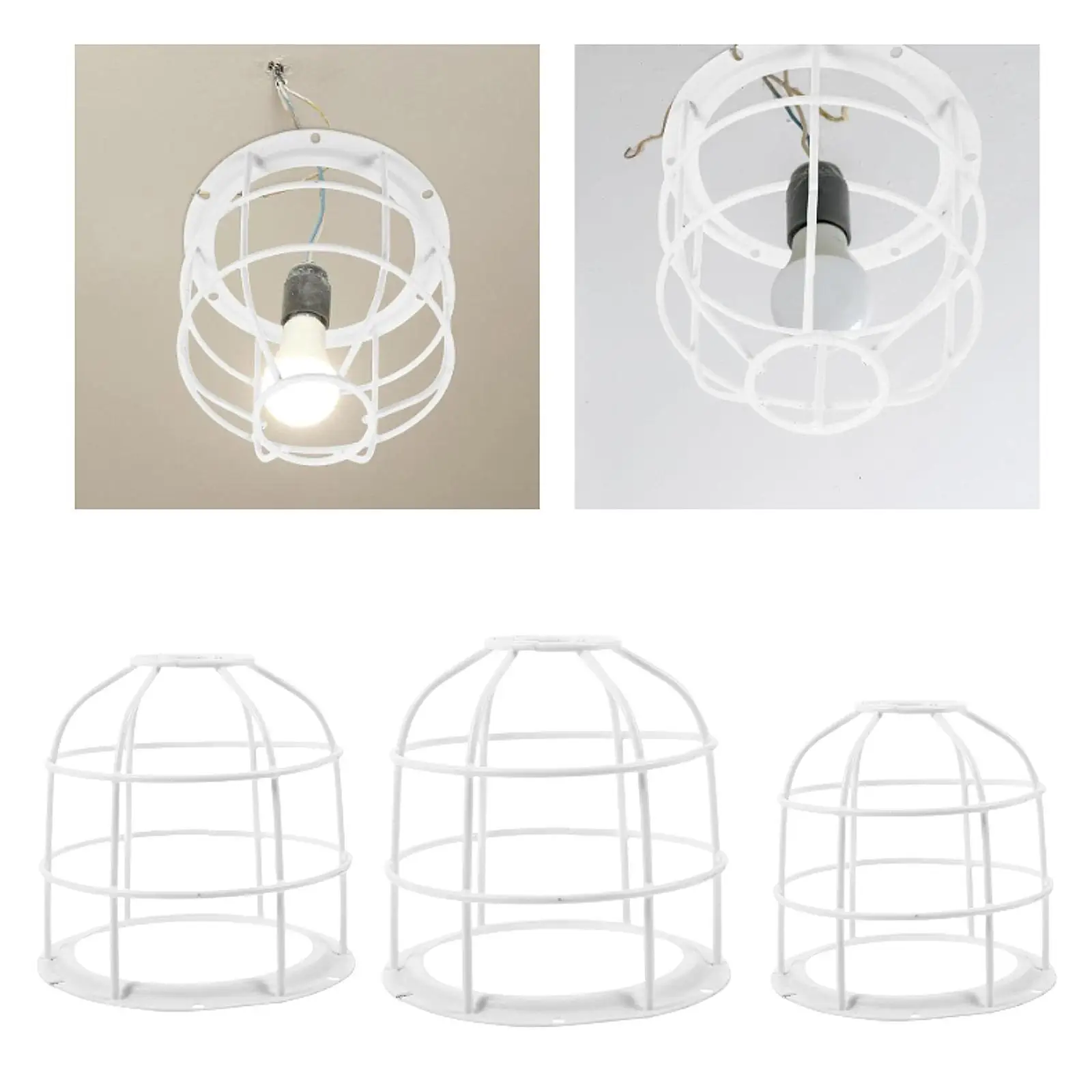 

Lamp Cover Lampshade Easy Installation Gift Decoration Anti Collision Metal Wire