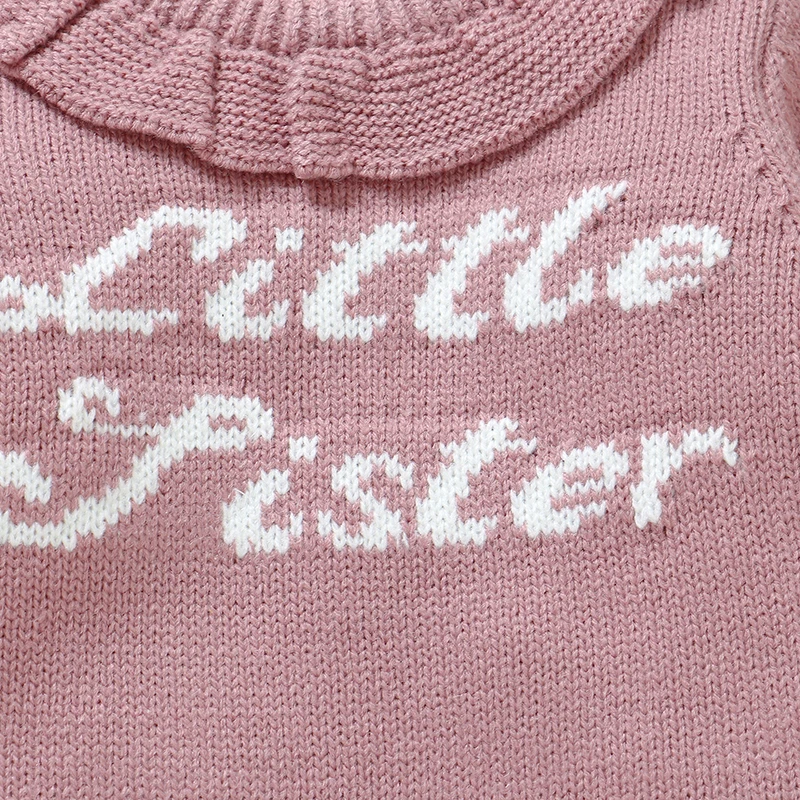 Baby Rompers Knitted Newborn Girls Boy Jumpsuit Long Sleeve Foot Wrap Fall Infant Kid Clothes 0-9M Fashion Letters Overalls Warm