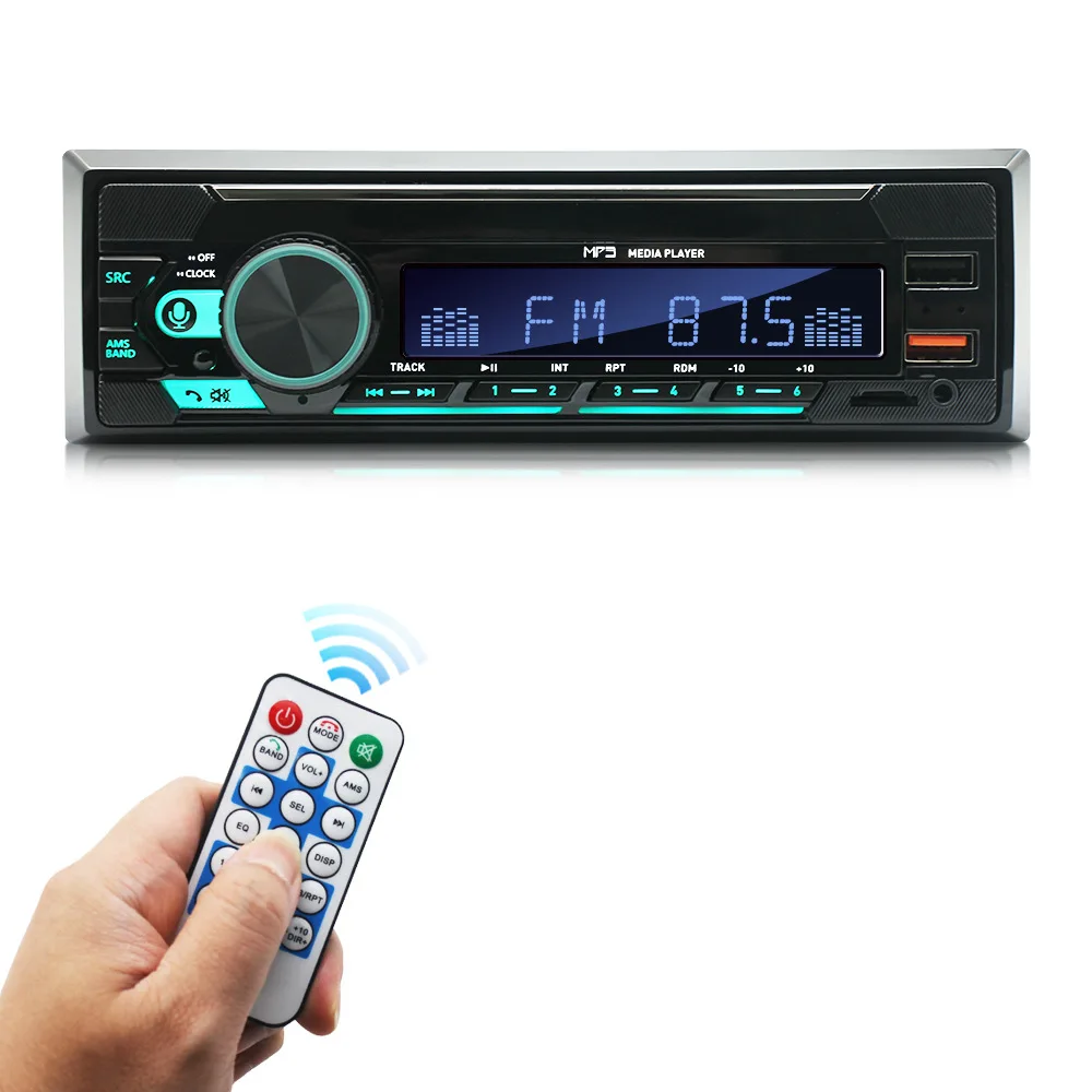 New Touch Colorful Light Radio Host Car Bluetooth Handsfree MP3 Short Model 740 Lossless Music