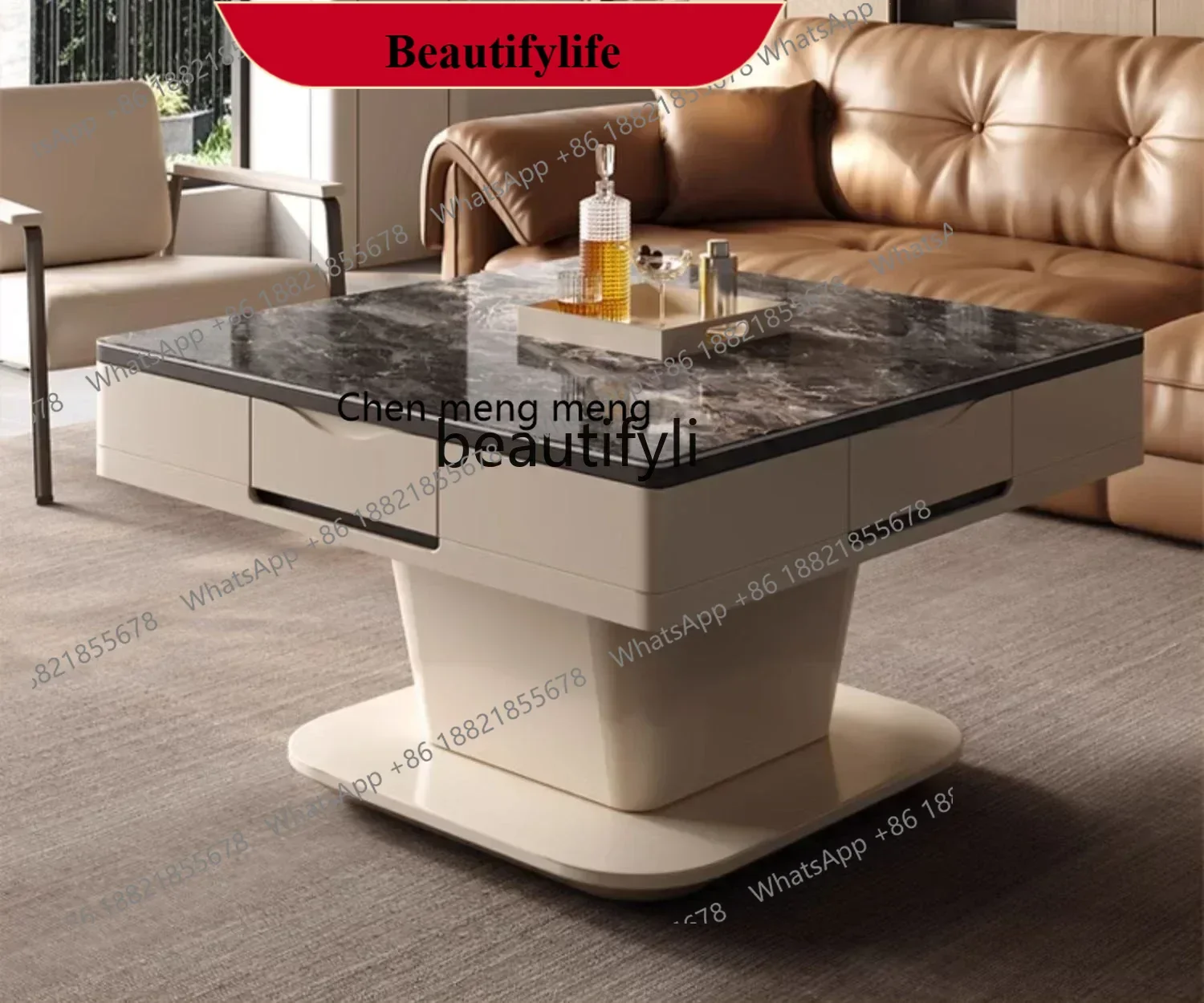 

D178 Multifunctional enhancement cafe electric fully automatic Mahjong table integrated dining table