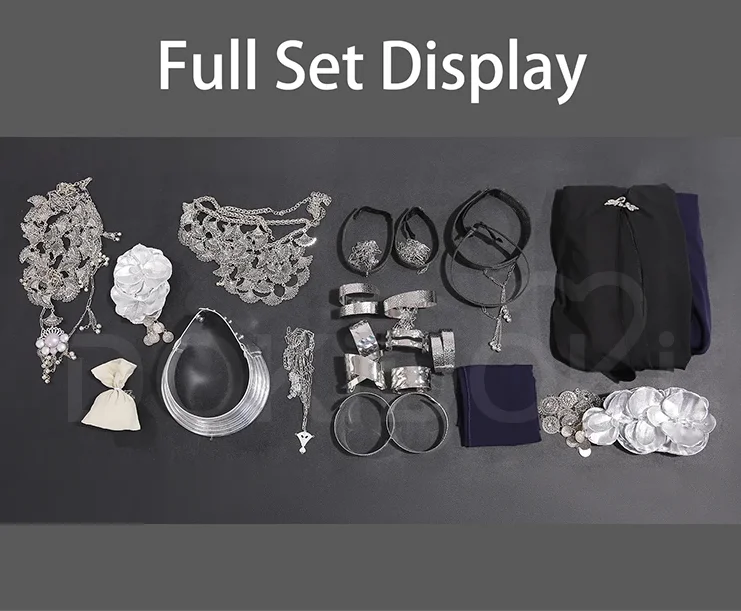 

Undertaker Cosplay Costume Game Ring Nightreing S-3XL Women Halloween Carnival New Style Purple Black Dress The Undertaker