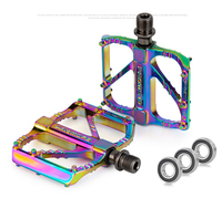 PROMEND Ultralight 3 Bearings Pedal Bicycle Bike Pedal Anti-slip Footboard Bearing Quick Release Aluminum Alloy Bike Accessories