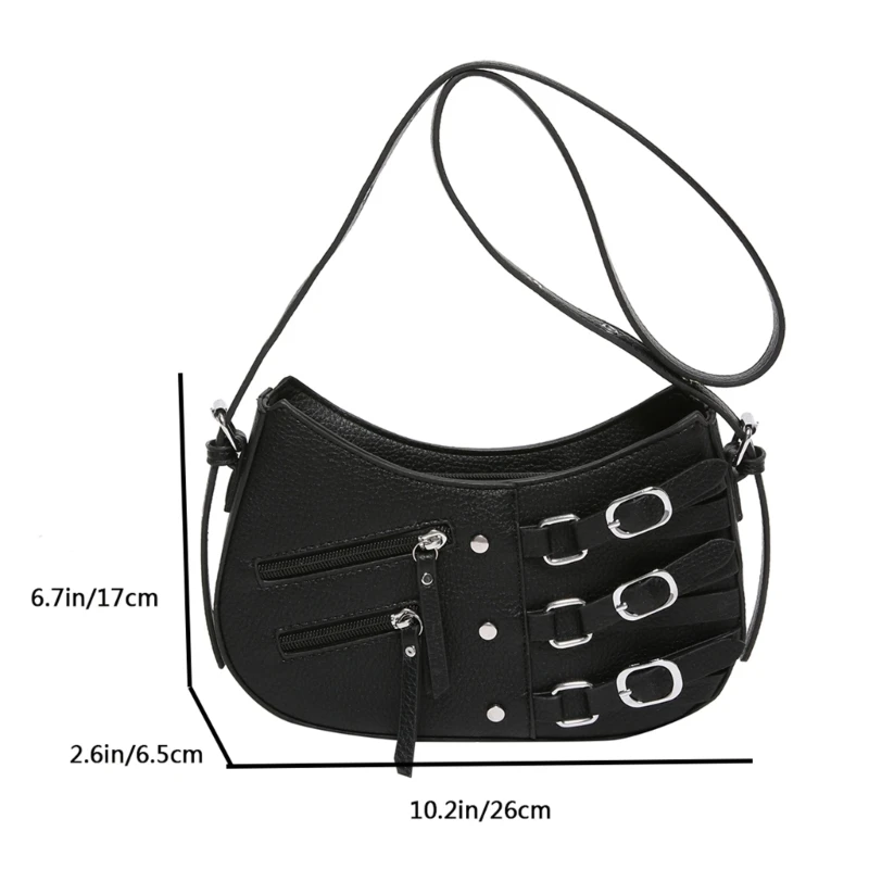 E74b pequena bolsa ombro para mulheres macio couro do plutônio crossbody pacote retro bolsa com alça ajustável