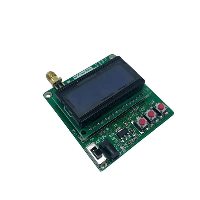 

A39I-LCD Digital Wattmeter Volt Watt Power Ammeter RF Power Meter -75-16 Dbm 1-600Mhz Radio Frequency Attenuation Tool