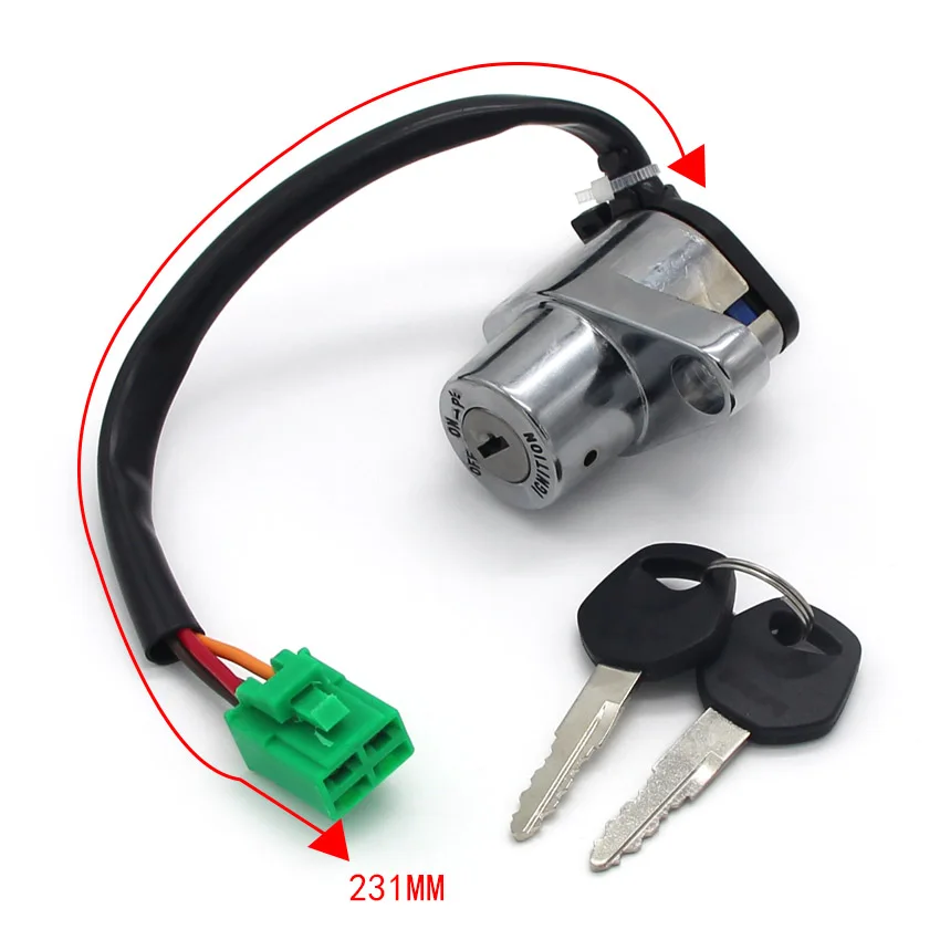 

Motorcycle Electric door lock For Suzuki 37110-38B00 37110-38B01 37110-38B02 37110-38B03 VS1400 Intruder 1400 Boulevard S83