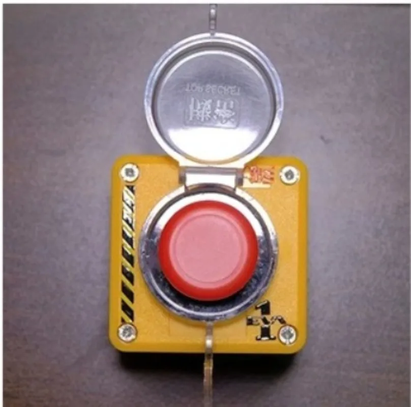 Wireless Remote Computer Power Switch, External Desktop Mushroom Head Chassis Power Button, One Click PC Startup Reset Key