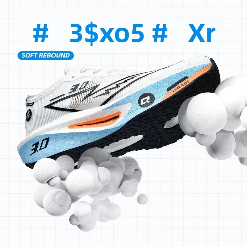 حذاء الجري على الطرق للرجال نعل خارجي EVA خفيف الوزن وجيد التهوية مع نعل مطاطي مقاوم للانزلاق ومقاوم للاهتراء للجنسين