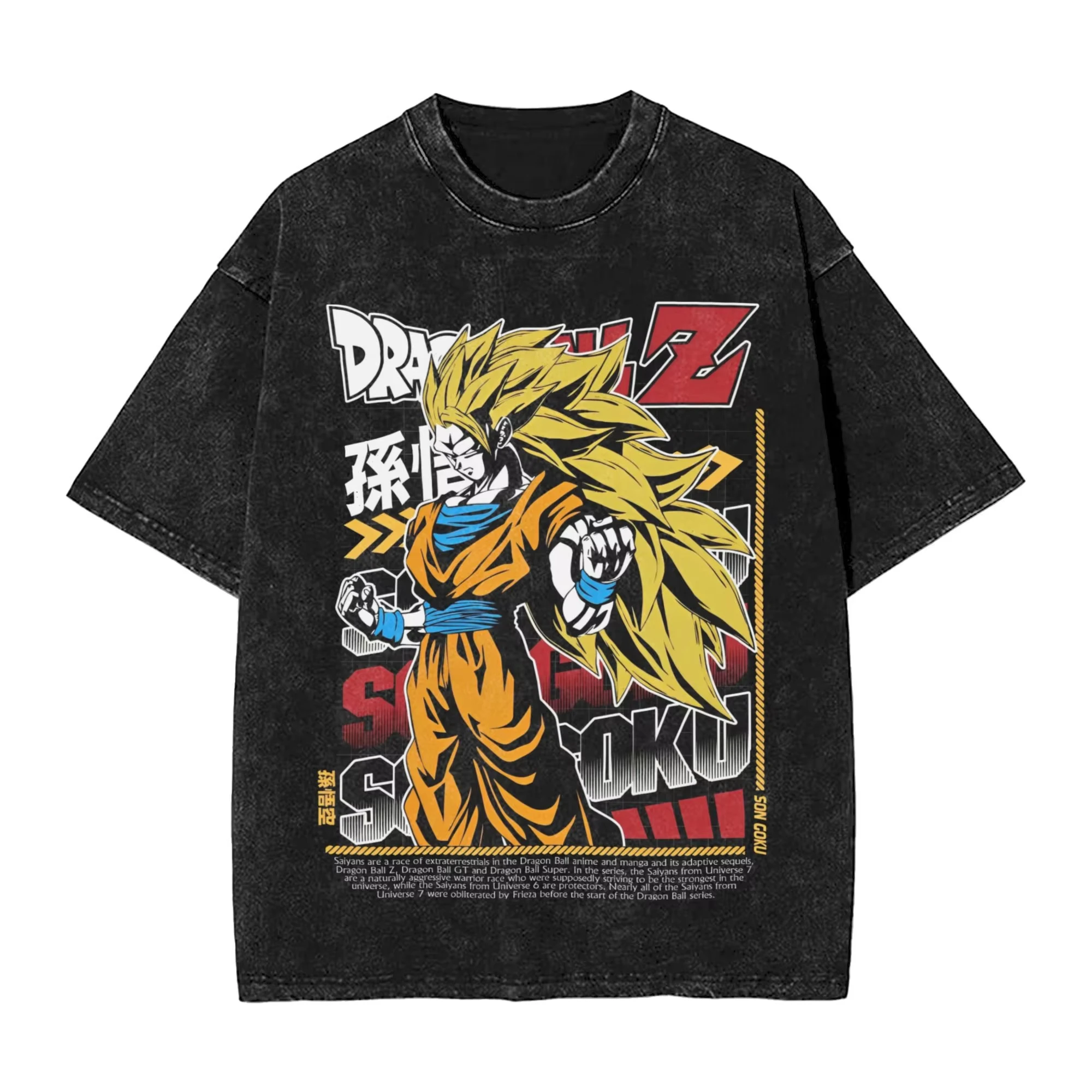 

Футболка унисекс из хлопка с принтом Dragon Ball 2026: повседневная уличная одежда в стиле Y2K, тренд сезона