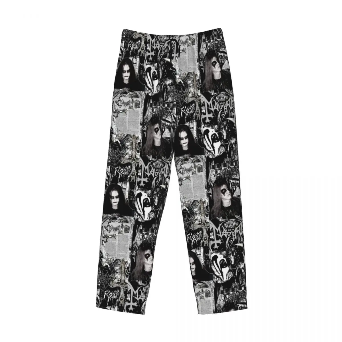 Aangepaste M-Mayhems Rock merk punk pyjamabroek heren nachtkleding lounge slaapbroeken stretch met zakken