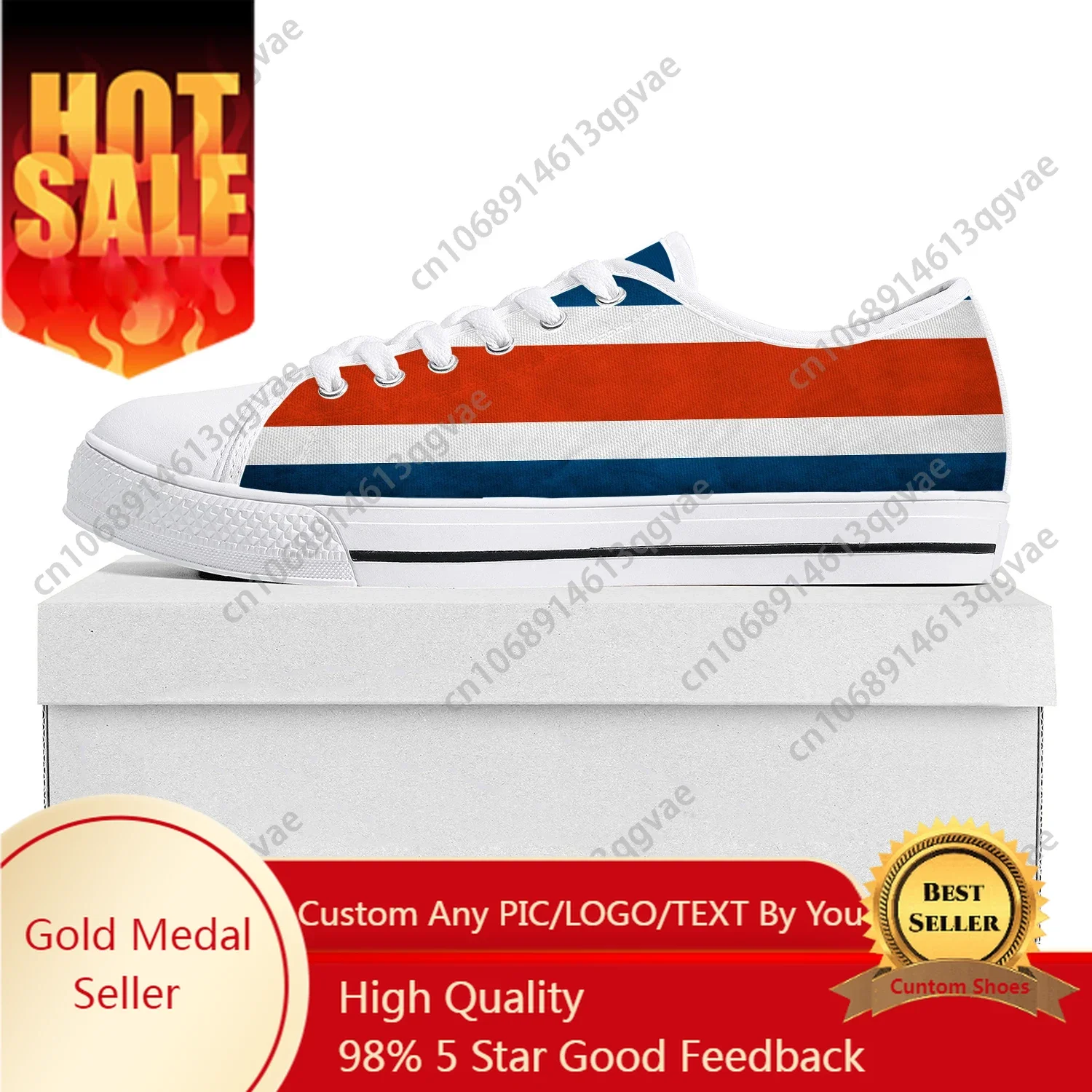 

Costa Rica Flag Low Top High Quality Sneakers Mens Womens Teenager Canvas Sneaker Prode Casual Couple Shoes Custom Shoe