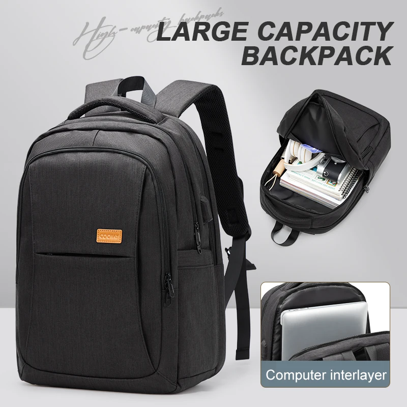 Men Backpack Business 15.6 Inch Laptop Backpack Lightweight Water Repellent Travel Backpack Hand Bag University School Backpack
