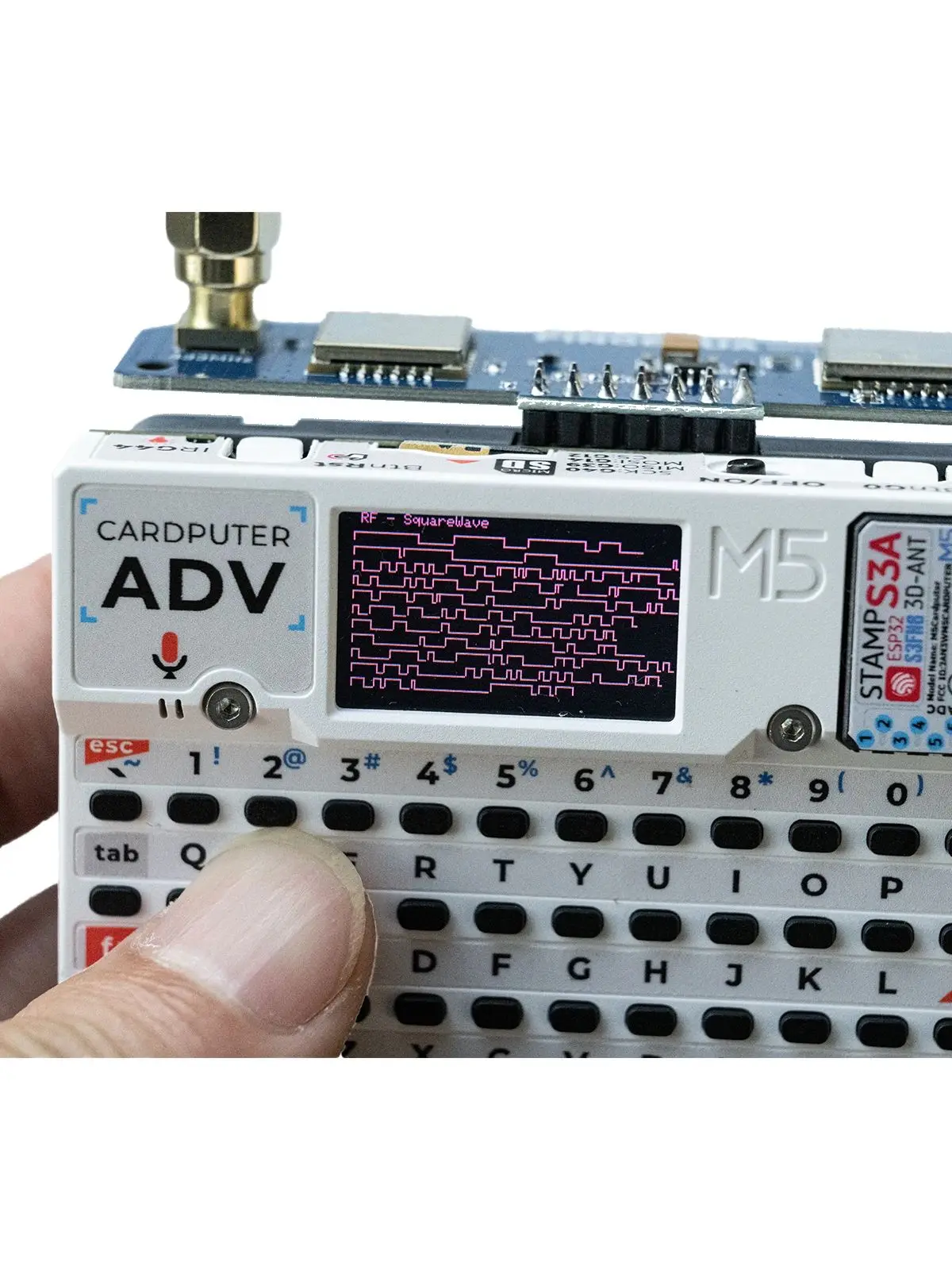 2-in-1 RF-ontwikkelbord 2,4GHz en 433MHz voor M5Stack Cardputer ADV, compatibel met NRF24 en CC1101, verbeterde stroomfiltering PINGEQUA - afbeelding 2